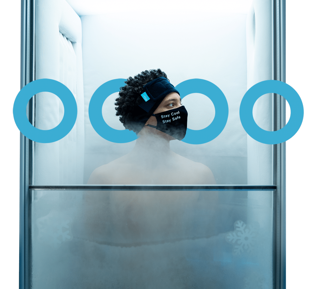 Man in cryo chamber